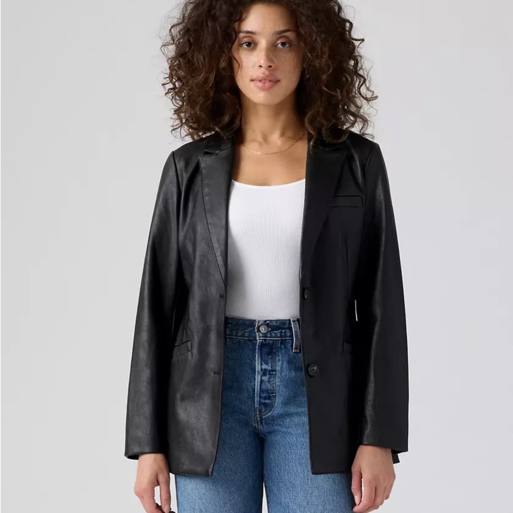 Levi’s SINGLE BREASTED BLAZER Black Medium NWI